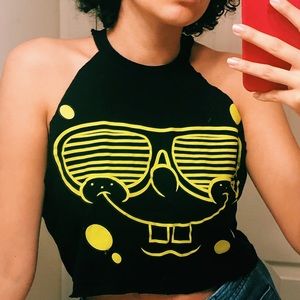 Sponge bob tshirt crop